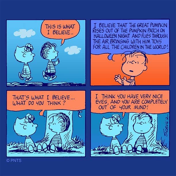 スヌーピーのインスタグラム：「The Great Pumpkin is coming!」