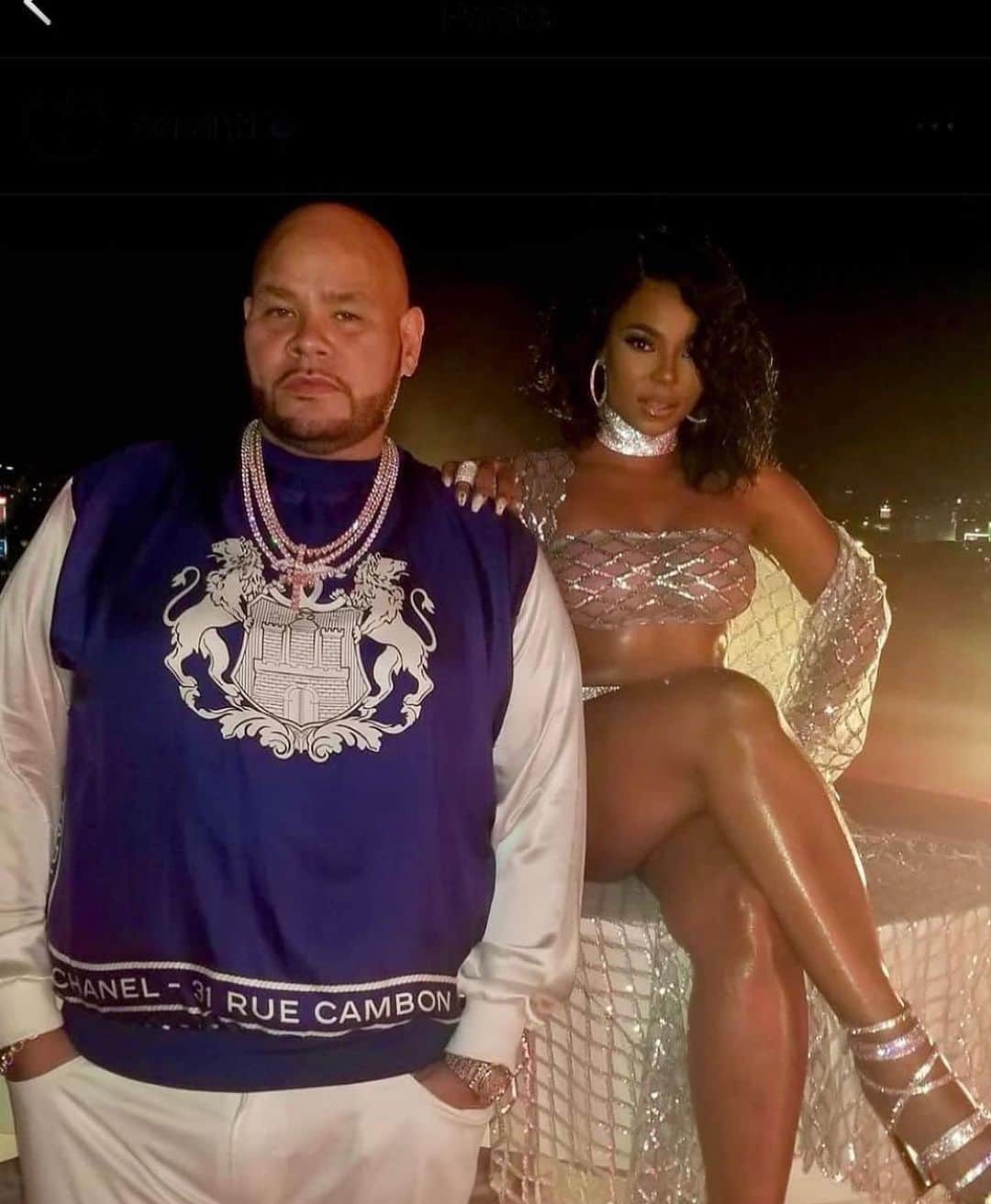 ファット・ジョーのインスタグラム：「Love you sis @ashanti I’m blessed to have you on this journey called life hbd more life more happiness 🙏🏽❤️」