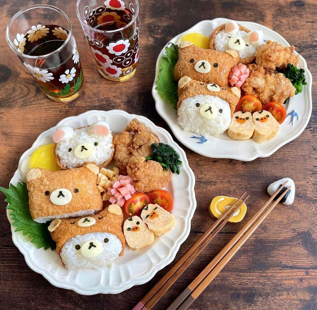 Rilakkuma US（リラックマ）のインスタグラム：「Inari sushi Rilakkuma made by @annko_0 looks so tasty and precious🍙 The details are amazing! 🍣🥢  #rilakkumaus #rilakkuma #sanx #sanxoriginal #kawaii #plush #plushies #リラックマ #サンエックス #food #sushi」