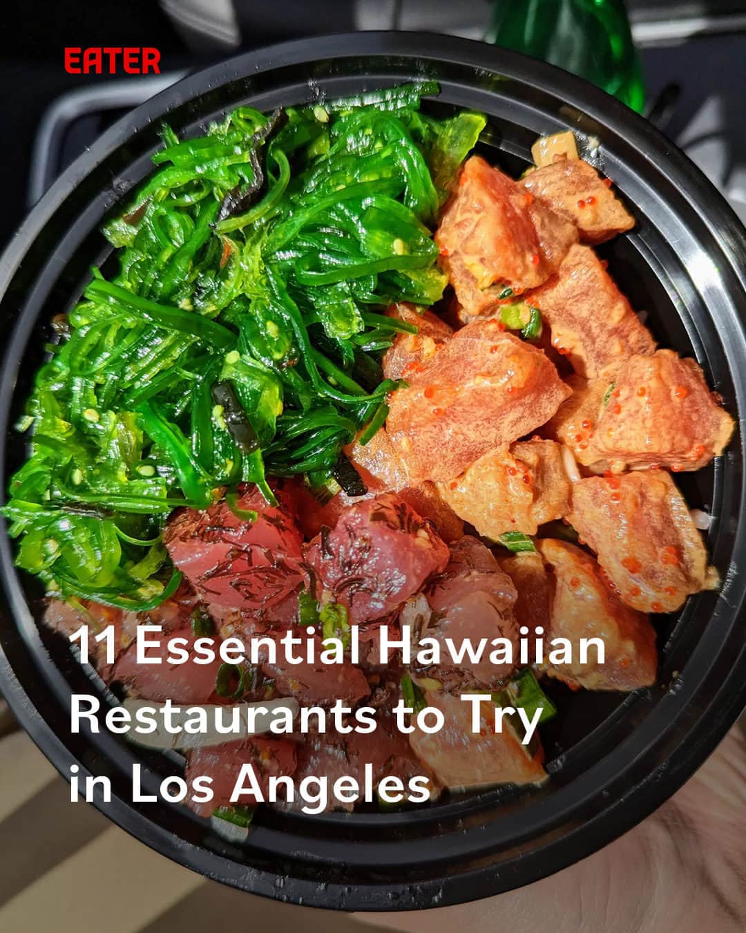 Eater LAのインスタグラム：「Nearly 40,000 Native Hawaiians call Los Angeles home. The islands’ former residents, like the Big Island’s Maile and Bruce Goold, and Kevin Lee, who grew up working in his family’s Korean restaurant Sorabol in Honolulu, make eating Kahuku-style fried shrimp, shave ice, and saimin so enjoyable on the Mainland.   From bowling alley diners to poke shacks, tap the link in bio for the 11 best Hawaiian restaurants in LA by Eater LA contributor Kat Hong (@prosciuttogirl69).  📸: @mattatouille」