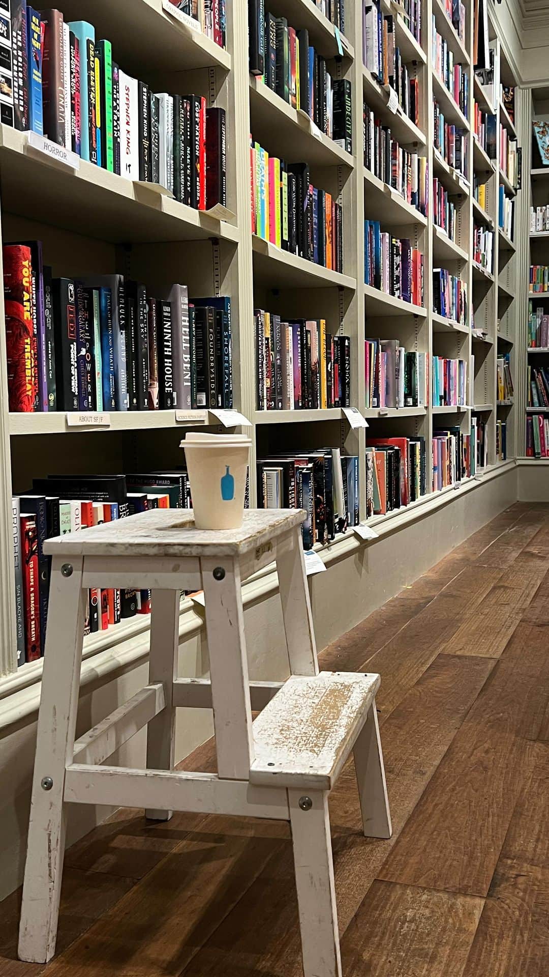 のインスタグラム：「Grab your coffee and get ready to discover your next must-read. Find your literary adventure with some of our staff-favorite book picks.  Brave New World - Rose, Senior Marketing Manager Oh God, the Sun Goes - Hayley, Procurement Coordinator First Person Singular - Jeff, Chief Global Brand Officer Pride and Prejudice - Liza, Social Media Manager The Creative Act: A Way of Being - Phoenix, Shipping and Receiving Coordinator   Special thanks to @dieselbookstore」