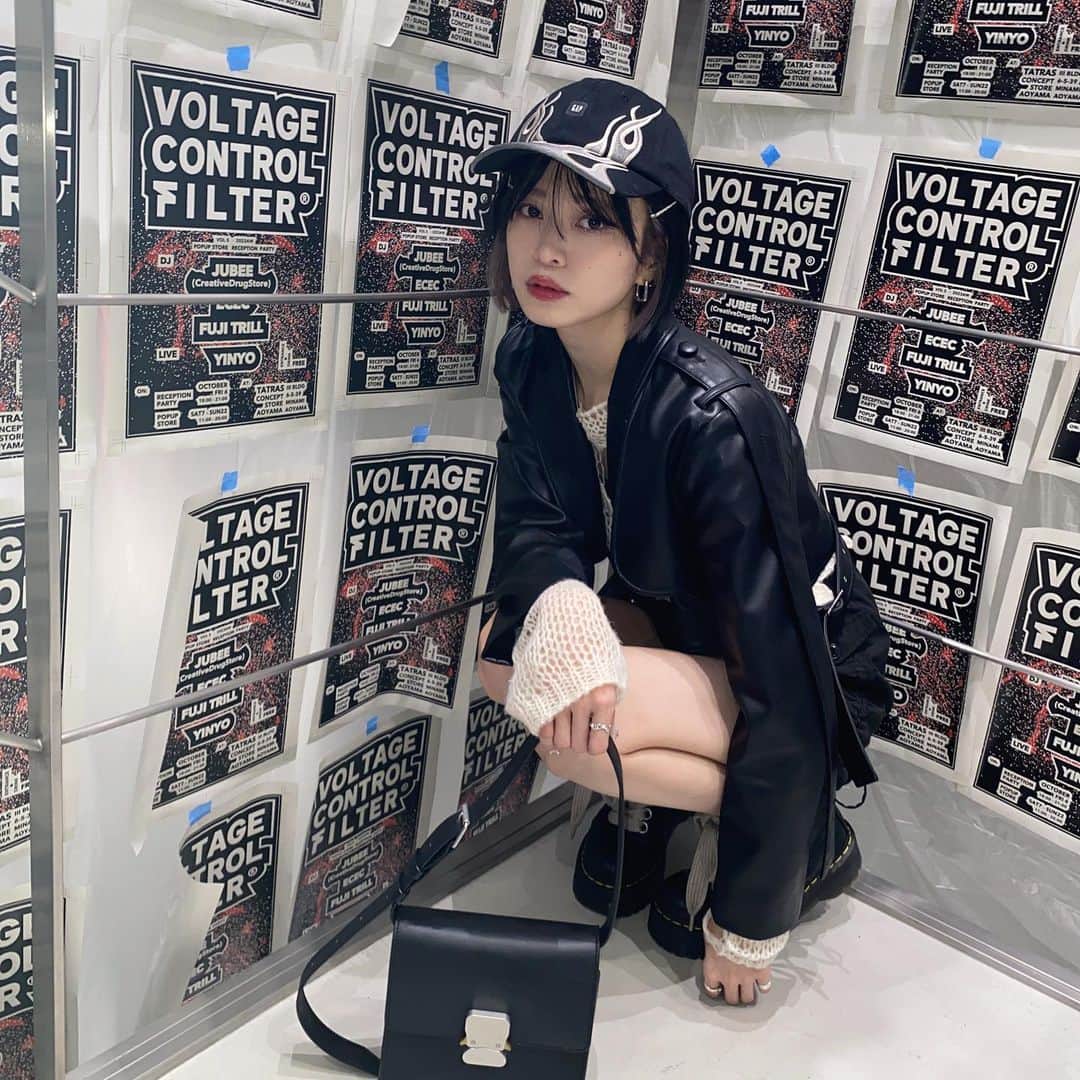 永井亜子のインスタグラム：「@voltagecontrolfilter のレセプションパーティーいったときの🫶🏻」