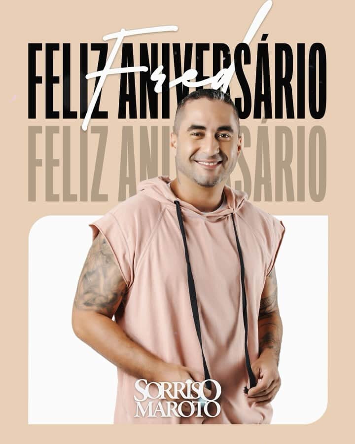 Sorriso Marotoのインスタグラム：「Feliz aniversário, @frd.silva! 🥁  Irmão o que a gente deseja hoje no seu dia é muito amor, felicidade e saúde para seguirmos juntos, levando música por esse Brasil. Que Deus te abençoe sempre, te amamos! 🫶🏽  Deixe aqui sua mensagem de parabéns pra ele, turma! 🥳」