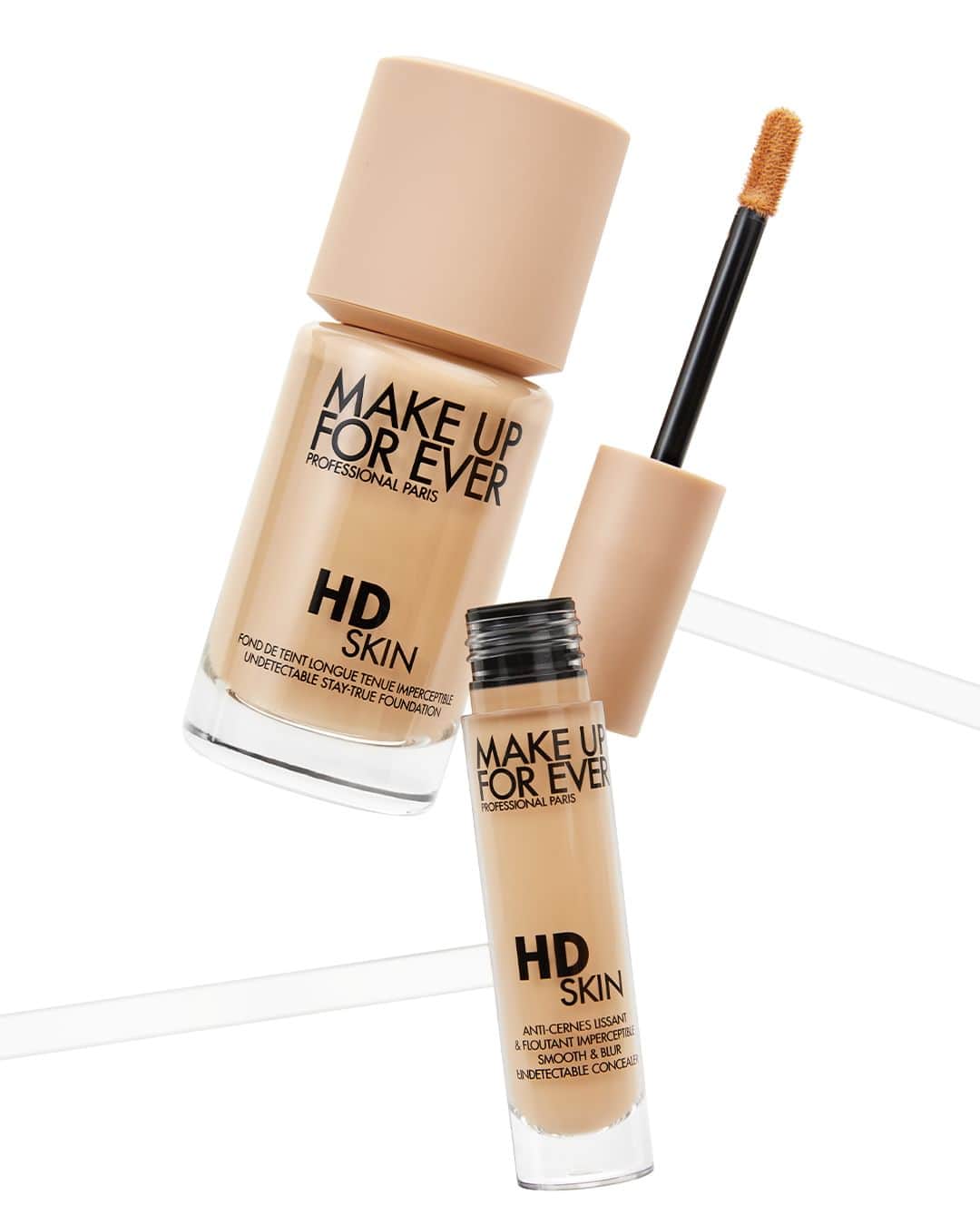 MAKE UP FOR EVER OFFICIALのインスタグラム：「DISCOVER THE UNDETECTABLE DUO   Achieve a natural and flawless complexion with our iconic duo: #HDSKIN Foundation and #HDSKIN Concealer.   #FocusOnMe #MAKEUPFOREVER」