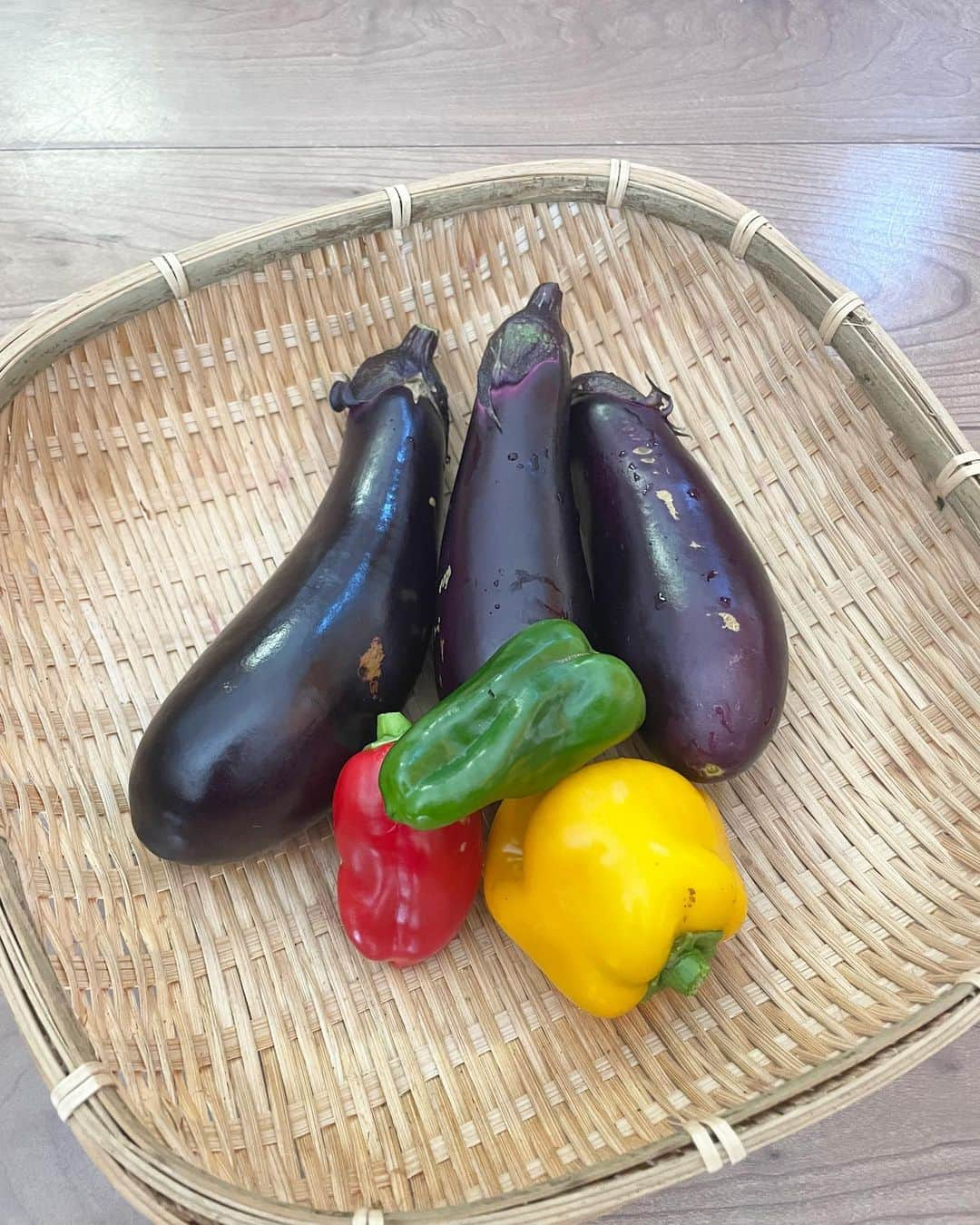 生島早織のインスタグラム：「夏も終わりかな⁉️  今朝、庭の夏野菜達の収穫🍆🫑🍅  残り少なくなりました。 秋から冬にかけ、また別のお野菜が庭を賑やかにしてくれる事でしょう🥬🫚  双子達は、小学校生活も1年半以上。 1年生にの入学時に配られたランドセルカバーを未だ外さず使い続ける次男😅 1年生は付けないと行けないのかな？あれを付けていると1年生ってわかるのよね〜 その中でマーマー大きめの2年生😆  どうして外さないのか？ いつまで付けるのか⁉️  ボロボロになって、何度も補強してきました。 今回はバイアステープを付けて補強😆  まさか6年生まで使わないよね⁉️  ２枚目の写真📷  久々にお餅をつきました❣️ ついたと言っても今回はホームベーカリーで蒸してもらって、丸めただけですが、普通に美味しいお餅❣️  運動会の日の朝は何食べたい⁉️ と、双子達に聞くと2人揃ってお餅‼️  パパがマラソンの日などお餅を食べているのを見ていたようです。 双子達の小学校2回目の運動会での出演項目は、ダンスとボールを2人で運ぶクラス対抗レース。  まー昭和な私には物足りないと言うかなんと言うか・・・  徒競走とかリレーとか無いのね〜  6学年合同で11時半には終了。 お弁当作らなくて良いのは楽チンだけど😅  今年は秋のイベント少な目かな⁉️  子供達は毎週末野球だしね〜⚾️  早めの冬準備しようかな🤣  #双子育児 #双子兄弟 #小学2年生 #ランドセルカバー #夏野菜 #夏の終わり #運動会の日の朝ごはん  #ホームベーカリー大活躍」