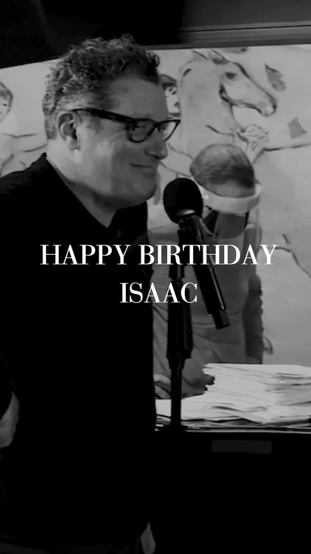 アイザックミズラヒのインスタグラム：「Happy Birthday Isaac! 🎂 You’re a true source of joy and inspiration for many, redefining style with each and every design! Send the icon some birthday wishes below! 💬」
