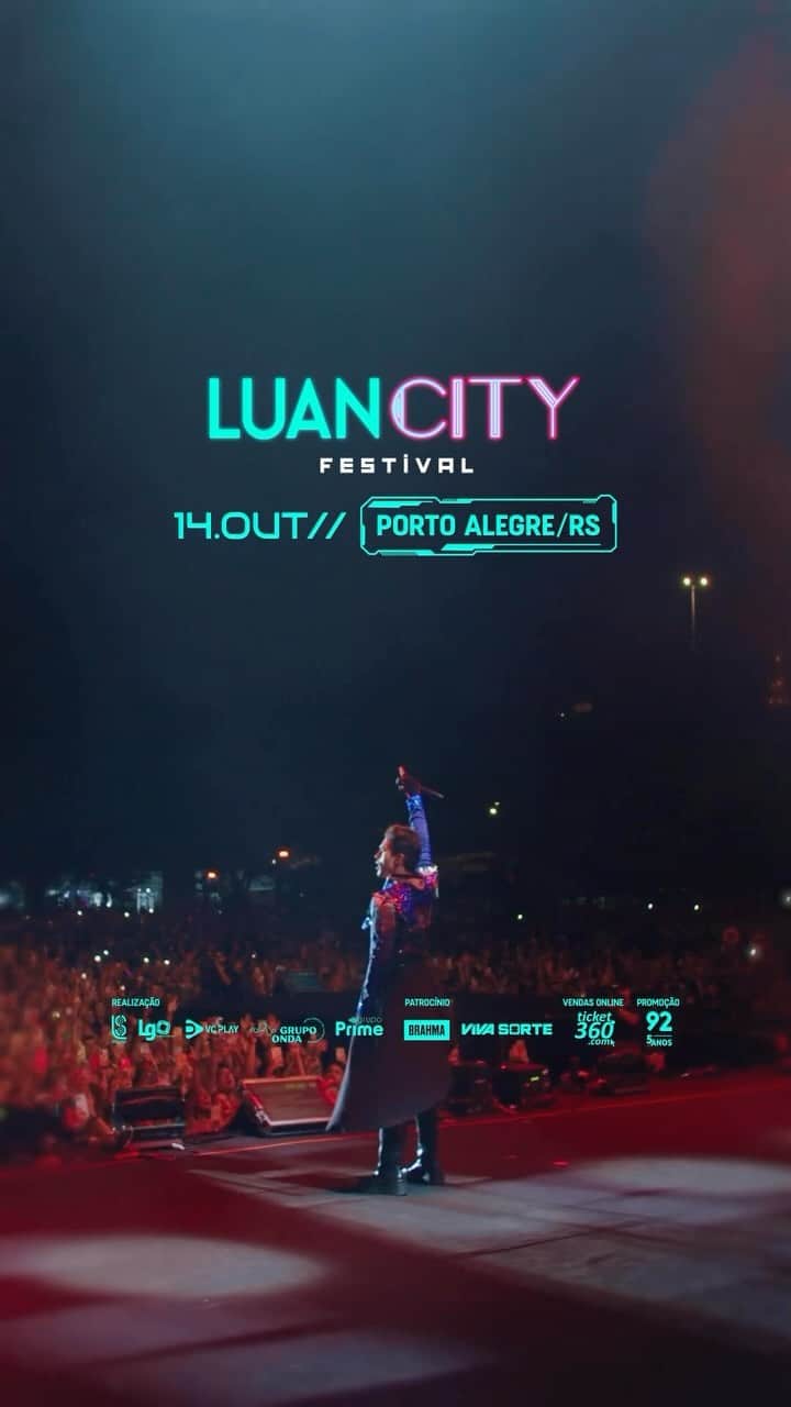 ルアン・サンタナのインスタグラム：「@luancityfestival  Porto Alegre-RS.」