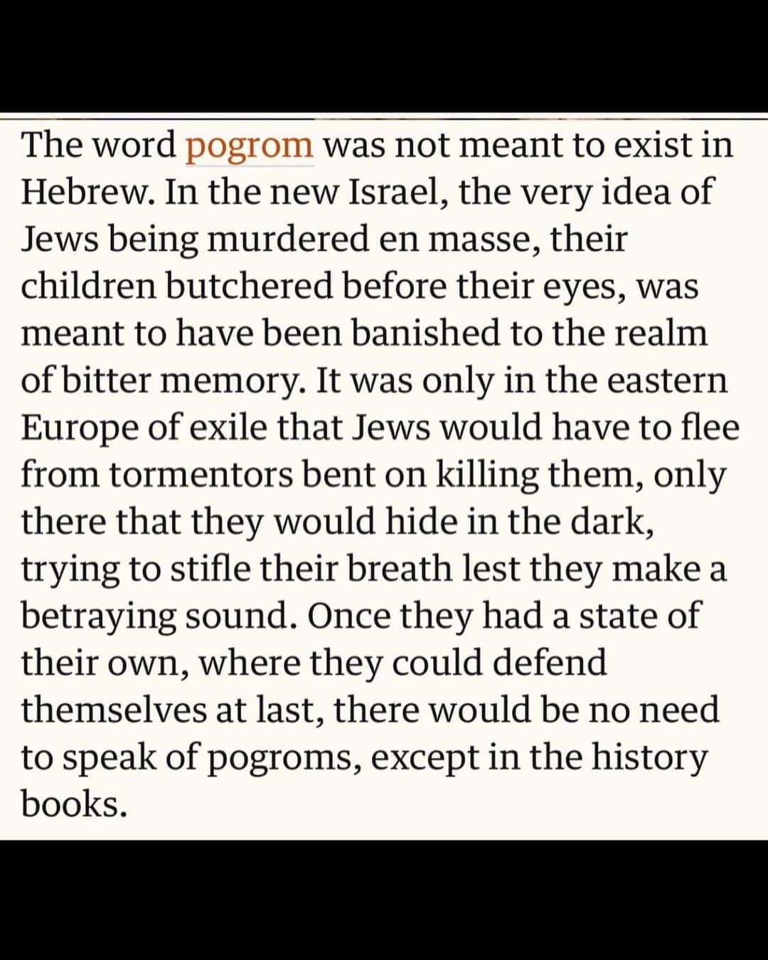 ジョーイ・キングのインスタグラム：「PLEASE READ TIL THE END!!!  I have found it impossible to write something to accurately describe what I’m feeling. Some of your Jewish friends have been silent for this reason, and because they are also dealing with the pain of this in their real lives which precedes taking to social media. Thank you to Jonathan Freedland for your words.」