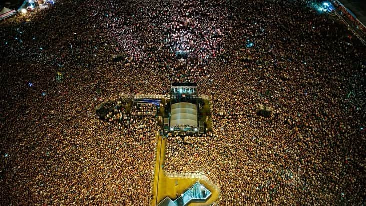 The Lumineersさんのインスタグラム写真 - (The LumineersInstagram)「Wow. Just wow. ACL Night 2. Speechless.   📸: @rkdeeb and Charlie Walker/C3」10月15日 7時47分 - thelumineers