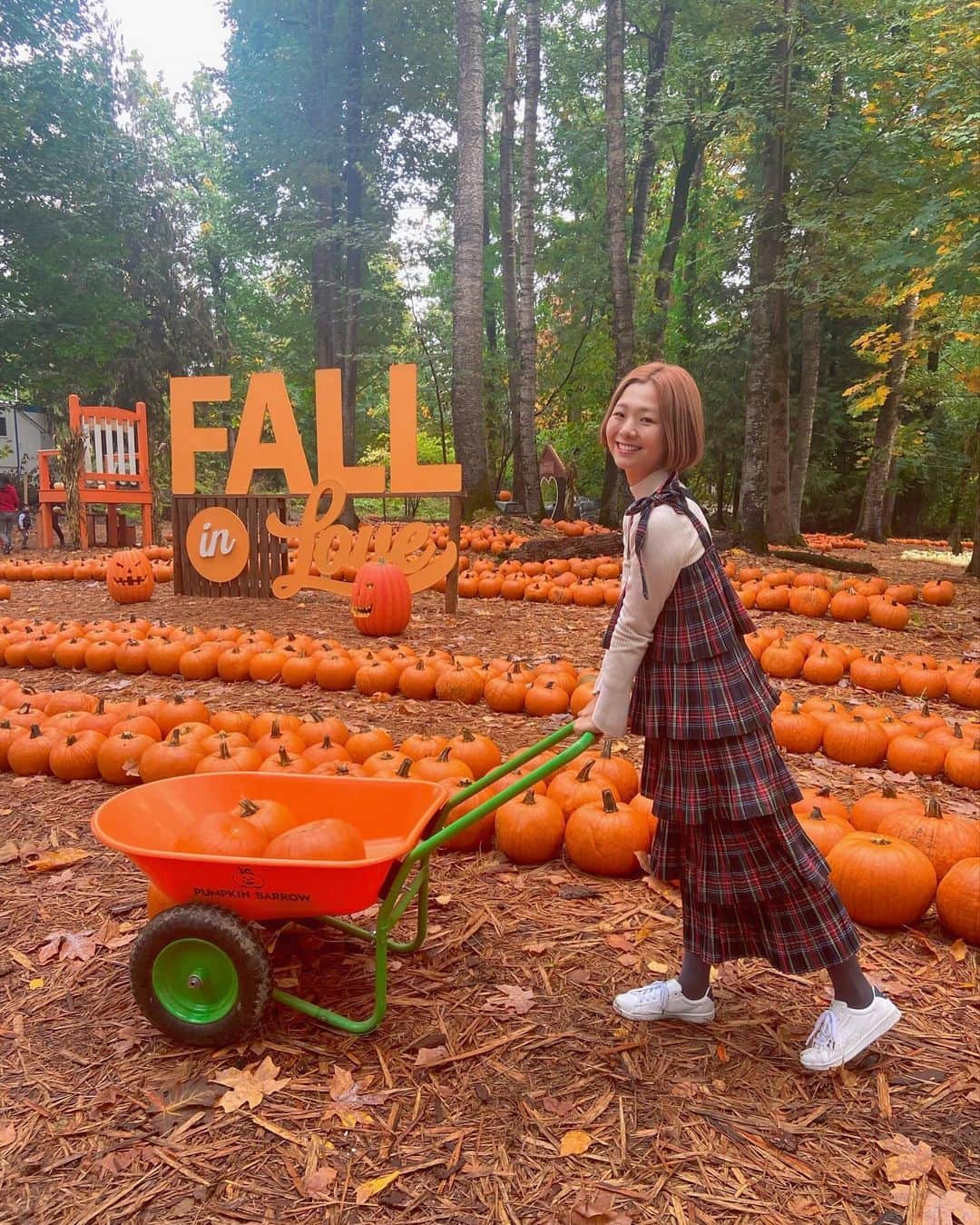 森万由子さんのインスタグラム写真 - (森万由子Instagram)「パンプキンパッチに行きました🎃  とにかくかぼちゃがたくさん！ そろそろハロウィンですね👻」10月15日 7時49分 - mayukomori0411