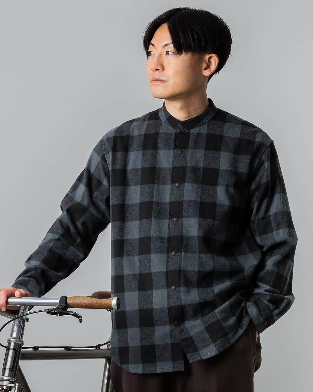 narifuri_japanのインスタグラム：「NF4041：back pocket flannel shirt  100% cotton / ventilation」