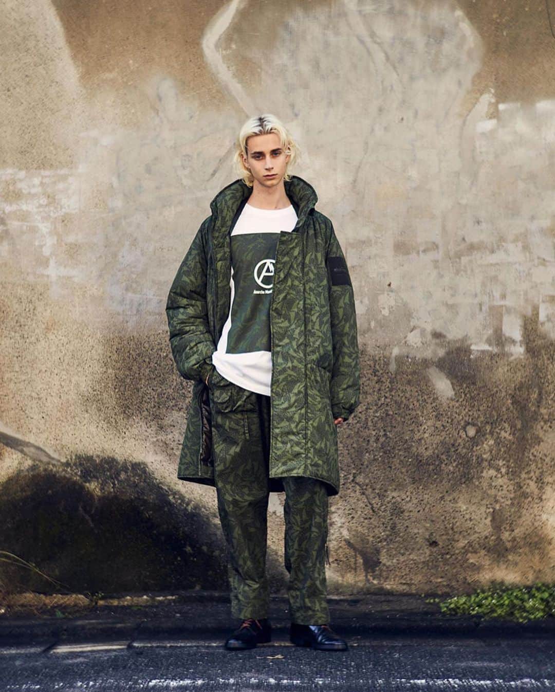 三田真一のインスタグラム：「"WILD THINGS × GENERAL RESEARCH X BEDWIN & THE HEARTBREAKERS CAPSULE COLLECTION"  @mountain_research  @anarchomountaineers009  @bedwin_official  @bedwinner   photo :  @muramatsuken1  Direction & Styling : @mitershinichi  HM :  @go_takakusagi」