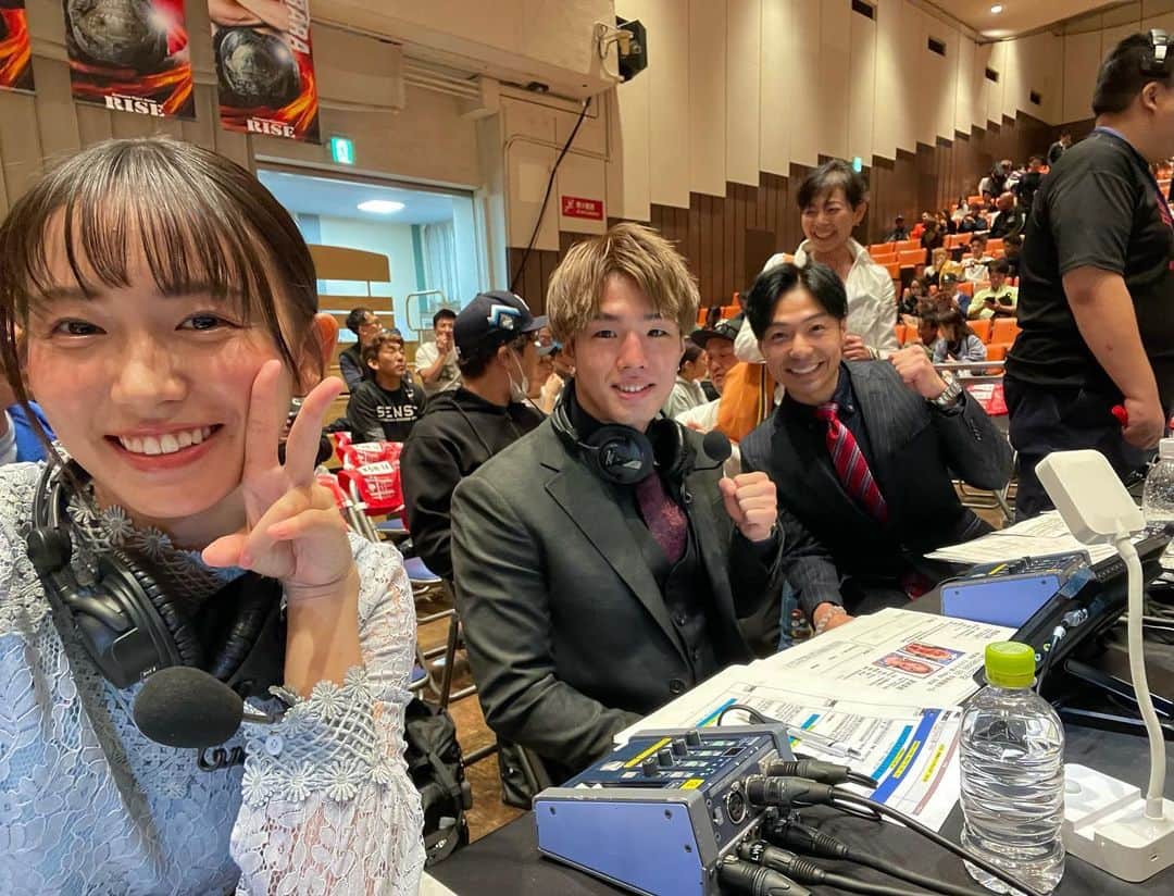田丸辰のインスタグラム：「. RISE172の解説でした!!  フライ級のタイトルマッチ面白かったな🔥 最後までどっちが勝つか分からなかったしレベル高かったな  めちゃ気合い入ったわ~ 決勝は俺が絶対に勝つ🤝🏻 @rise_2003official」