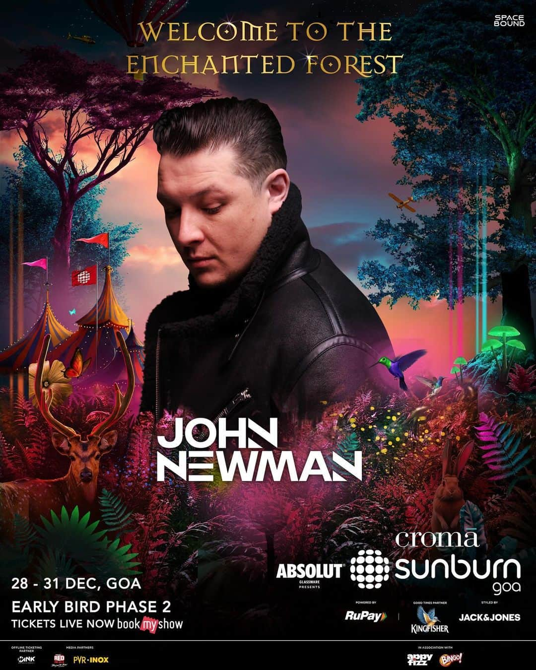 ジョン・ニューマンさんのインスタグラム写真 - (ジョン・ニューマンInstagram)「Welcoming the English DJ, singer and record producer @johnnewmanmusic to the Enchated Forest of #SunburnGoa2023 🌳   With the balance of contemporary pop and electronic dance music the artist is ready to set the stage ablaze ⚡️   See you all this December 28th to 31st ☀️ More artists to be announced soon 🦌  Grab your tickets now! 🎫 link in bio  Take advantage of RuPay card and get 10% discount!   #SunburnGoa #CromaSunburn #TheEnchantedOne」10月29日 22時37分 - johnnewmanmusic