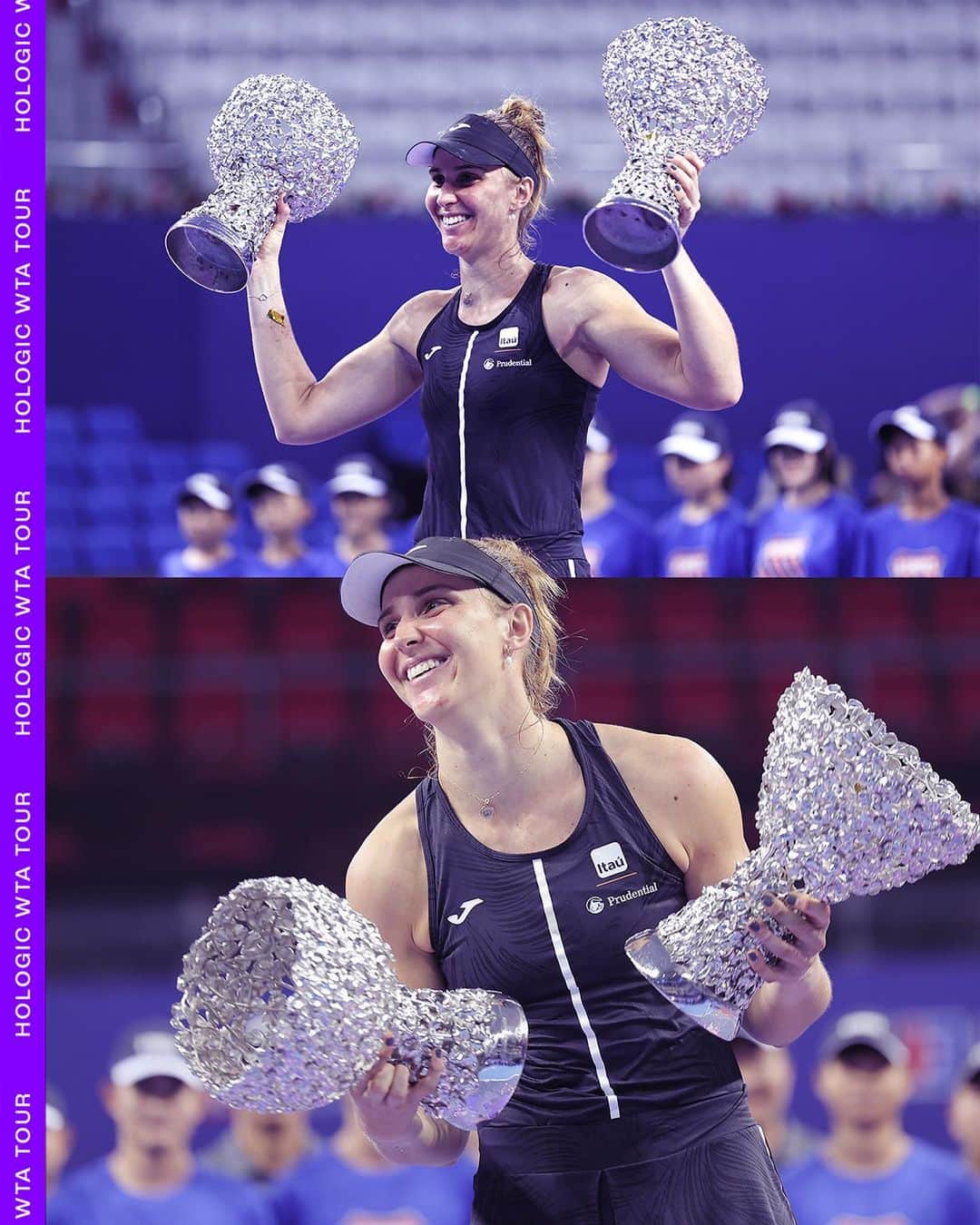 WTA（女子テニス協会）さんのインスタグラム写真 - (WTA（女子テニス協会）Instagram)「Parabéns, Bia ✨🏆🏆🇧🇷  Wrapping up a great week in Zhuhai 🫶」10月29日 23時05分 - wta