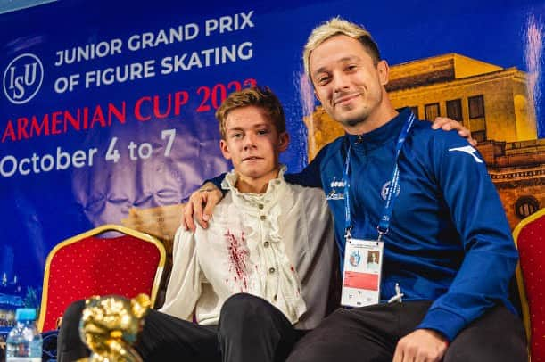 オレクシイ・ビチェンコさんのインスタグラム写真 - (オレクシイ・ビチェンコInstagram)「Junior Grand Prix  Armenian Cup 2023 🇦🇲  Good job 🔥👏🏼 . . #isu#jgp#jgpfigure#armeniancup2023#yerevan#armenia」10月30日 0時01分 - alexei_bychenko