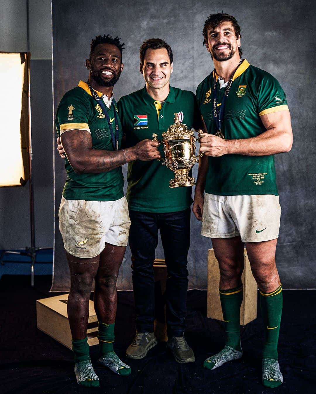 ラグビー南アフリカ代表のインスタグラム：「About last night 🤩 #Springboks #StrongerTogether  📸 World Rugby」