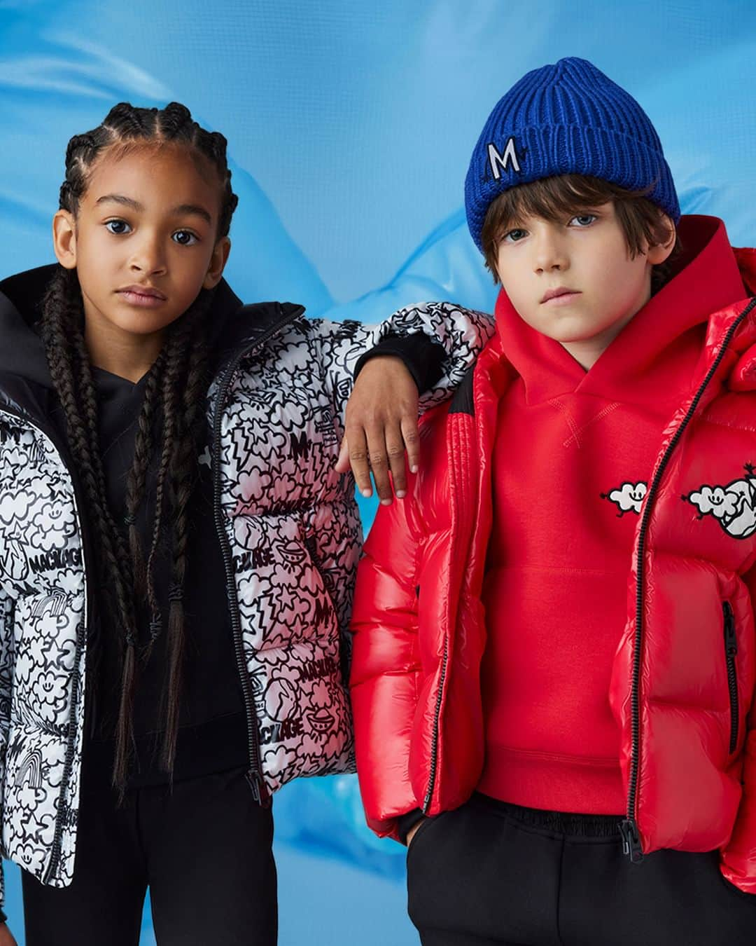 マッカージュのインスタグラム：「MACKAGE ENFANTS X MATTHEW LANGILLE  Our signature ready-to-wear and protective outerwear, now available with a playful kids touch. @matthewlangille   More on MACKAGE.COM  #MACKAGE #MONDEMACKAGE」