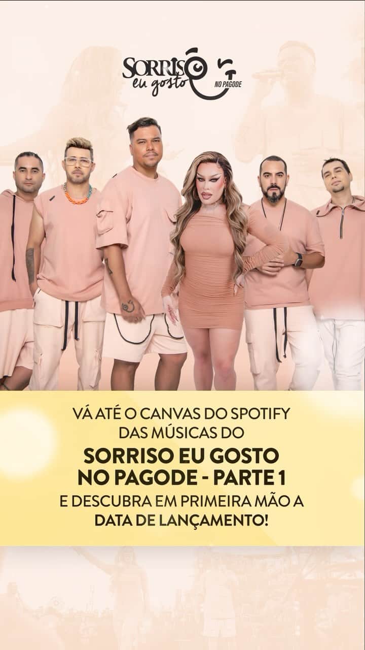 Sorriso Marotoのインスタグラム：「Tá vindo aí, turma. Com vocês a GG @gloriagroove! 🫶🏽✨  Corre lá no @spotifybrasil, clica nas músicas do nosso álbum Sorriso Eu Gosto No Pagode - Parte 1 pra descobrir em primeira mão a data desse lançamento! 👀」