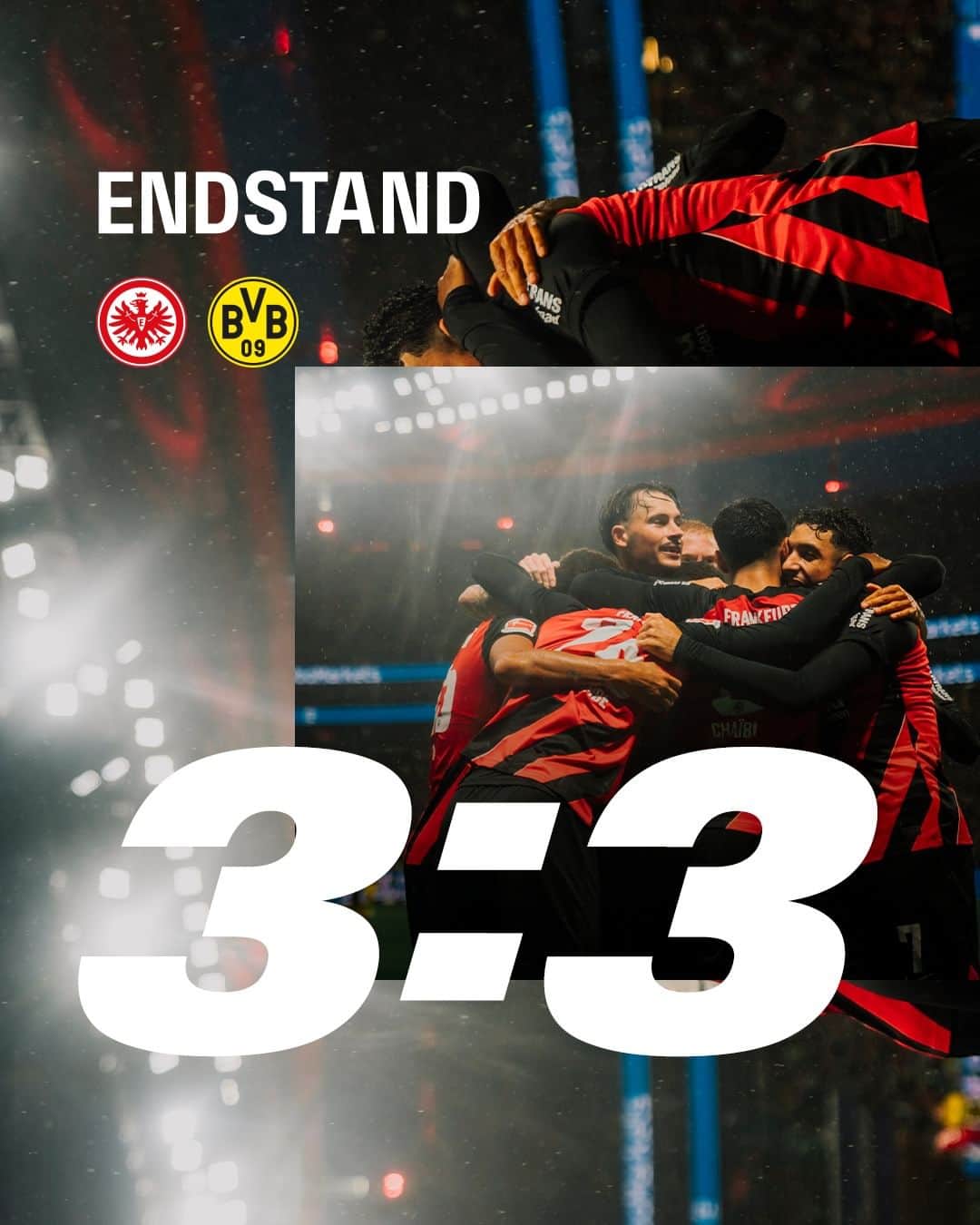 アイントラハト・フランクフルトのインスタグラム：「🔚 9. Spieltag | +1 • • #SGEBVB #SGE #Eintracht #Frankfurt #EintrachtFrankfurt」