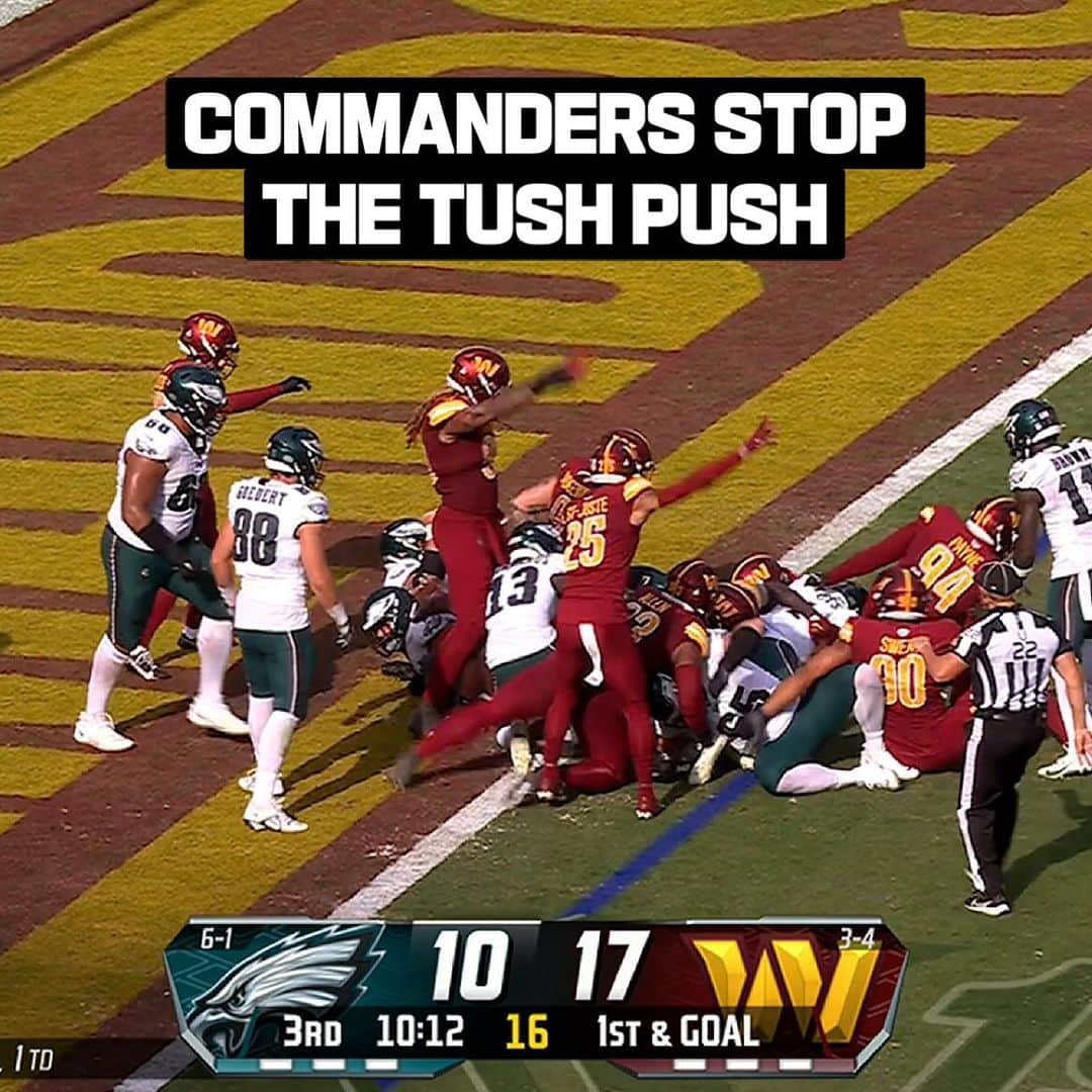 ワシントン・レッドスキンズのインスタグラム：「They’ve done the impossible.  📺: #PHIvsWAS on FOX 📱: Stream on #NFLPlus」