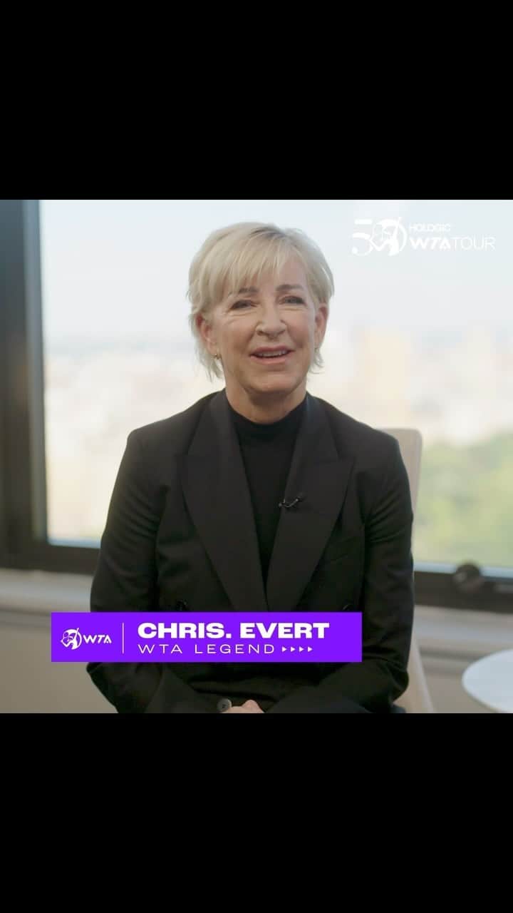WTA（女子テニス協会）のインスタグラム：「A PSA from WTA legend @chrissieevert on the importance of early cancer detection 🗣️  Head to the link in bio to donate to our ACEing Cancer campaign, in partnership with @hologic 💜🔗」