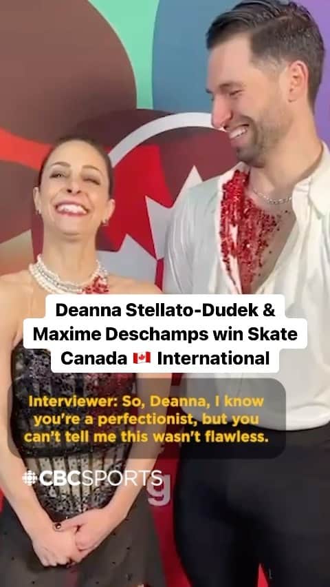 Skate Canadaのインスタグラム：「Scary, Inspiring, FIERCE!  Finally, @deannamsd622 & @maximedeschamps skates the long program they’ve been working towards and received the scores to prove it, winning Skate Canada International for their first time 🙌  What a skate and what a pair!   🎥: @skate_canada」