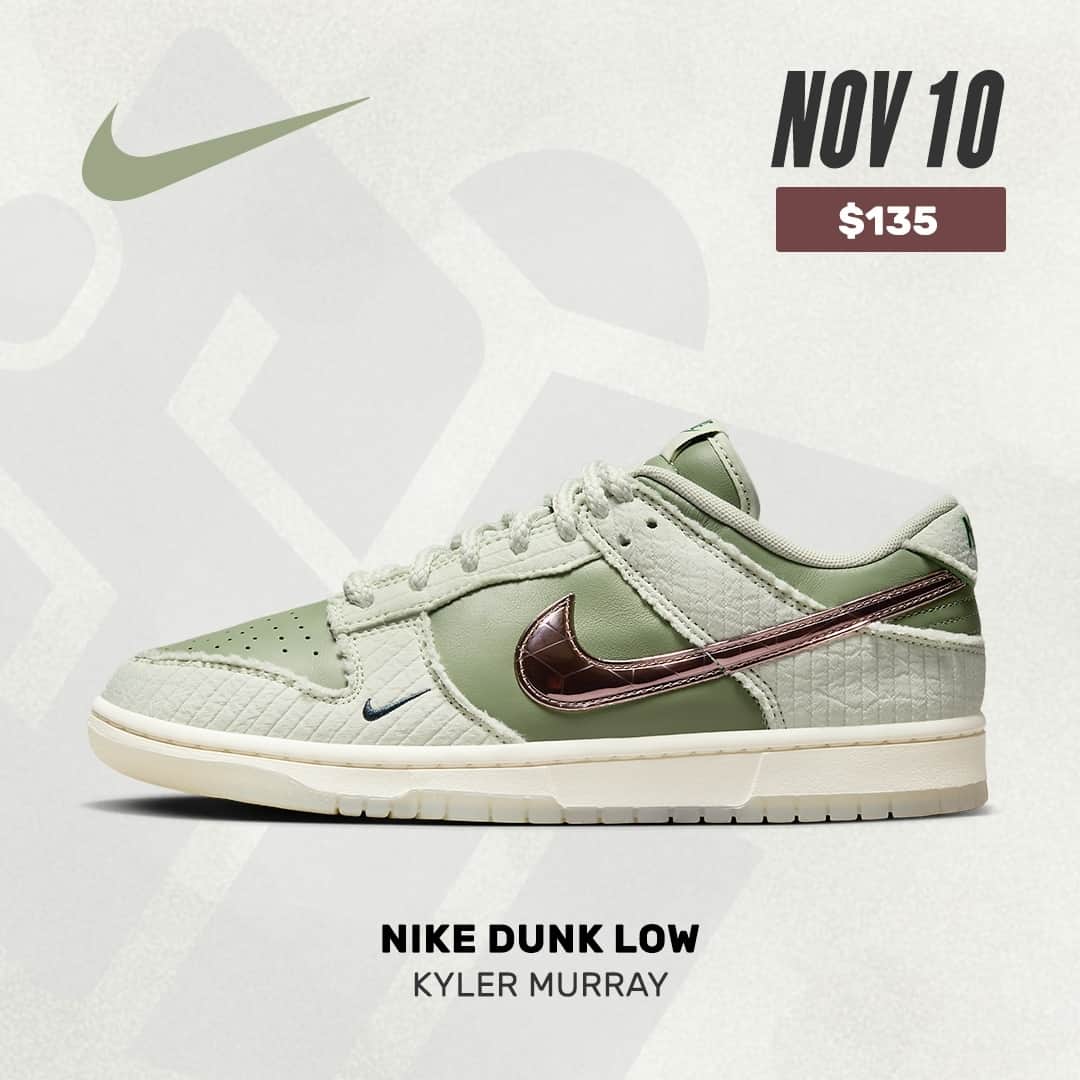 Sneaker Newsさんのインスタグラム写真 - (Sneaker NewsInstagram)「#SNReleaseAlert : Kyler Murray's Nike Dunk Low "Be 1 Of One" is dropping on November 10th ($135). Tap the link in our bio for more details!」10月30日 5時00分 - sneakernews