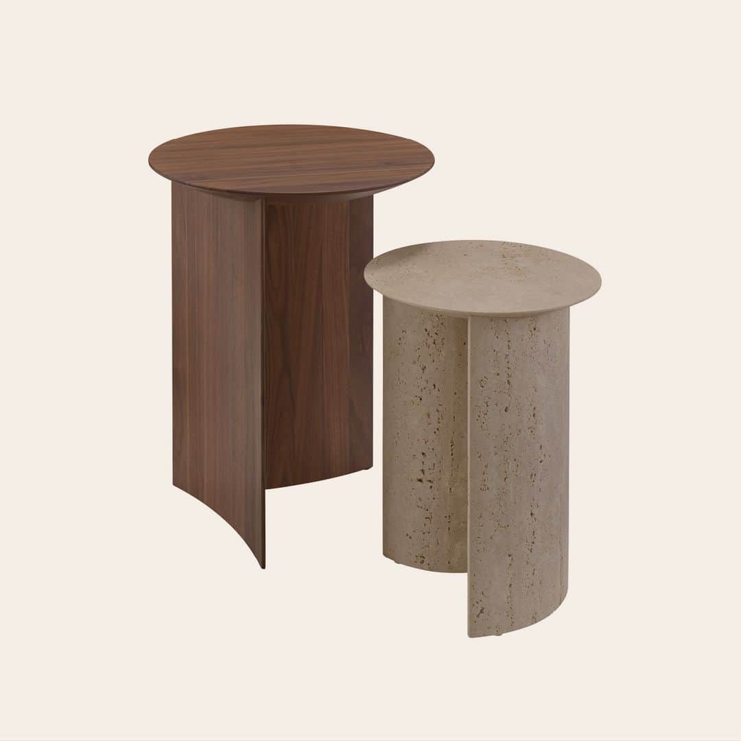 Ligne Rosetさんのインスタグラム写真 - (Ligne RosetInstagram)「New Product ‘23  The full sculptural beauty of Apuso & Rondone is brought out when the tables are placed side by side...  When the large table is placed on top of the smaller one a poetic scene is created, through a protective and comforting gesture.  Apuso & Rondone tables available in our stores and on our website > Link in bio  by @dozsavandalfsen  #ligneroset #design #frenchsavoirfaire#madeinfrance」10月30日 5時02分 - ligneroset