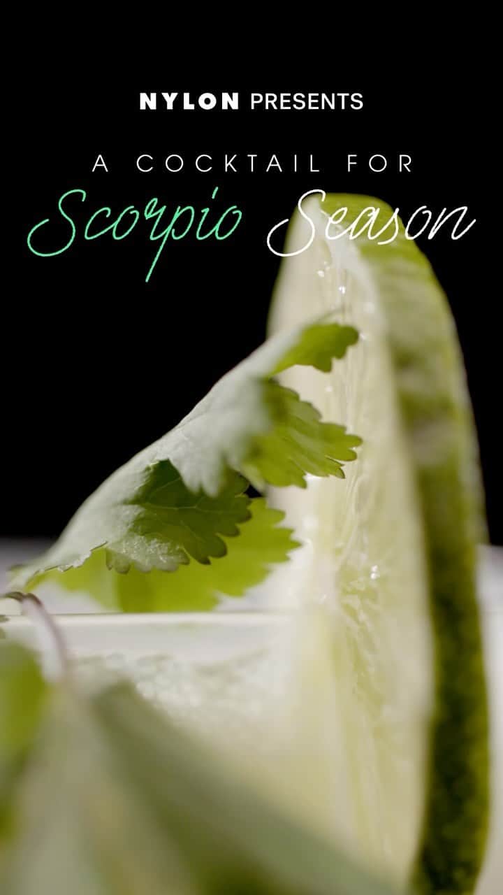 Nylon Magazineのインスタグラム：「Calling all Scorpios. This season, we’re pouring out a Chartreuse Cilantro Mezcal Sour for the zodiac’s most mysterious sign.」