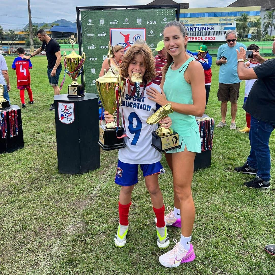 フィリペ・ルイスのインスタグラム：「Quanto orgulho meu Tiaguinho!! ❤️」