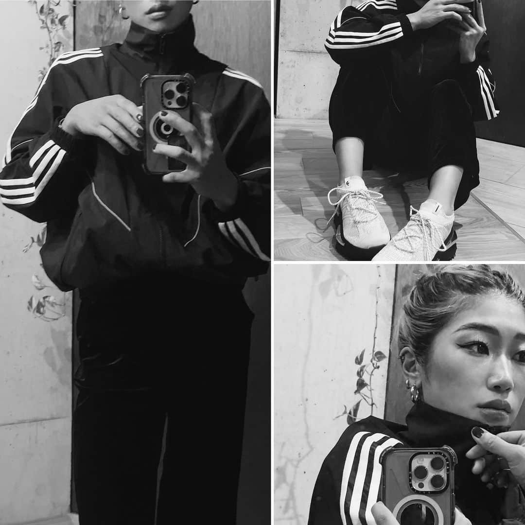 野中生萌さんのインスタグラム写真 - (野中生萌Instagram)「#adidasStanSmith #NMD #createdwithadidas 🖤🖤🖤 靴から洋服決めるの好きです✌︎」10月15日 21時35分 - nonaka_miho