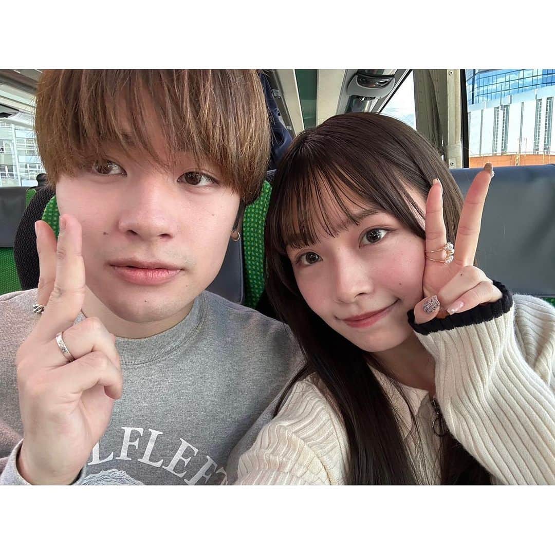 咲奈のインスタグラム：「弾丸名古屋旅行💨♡  記念日どこ行く何するってなって、前日の夜に決まった😙 美味しいもの食べれて幸。。💖  この日のvlogまたYouTubeにアップします🫶🏻✨」