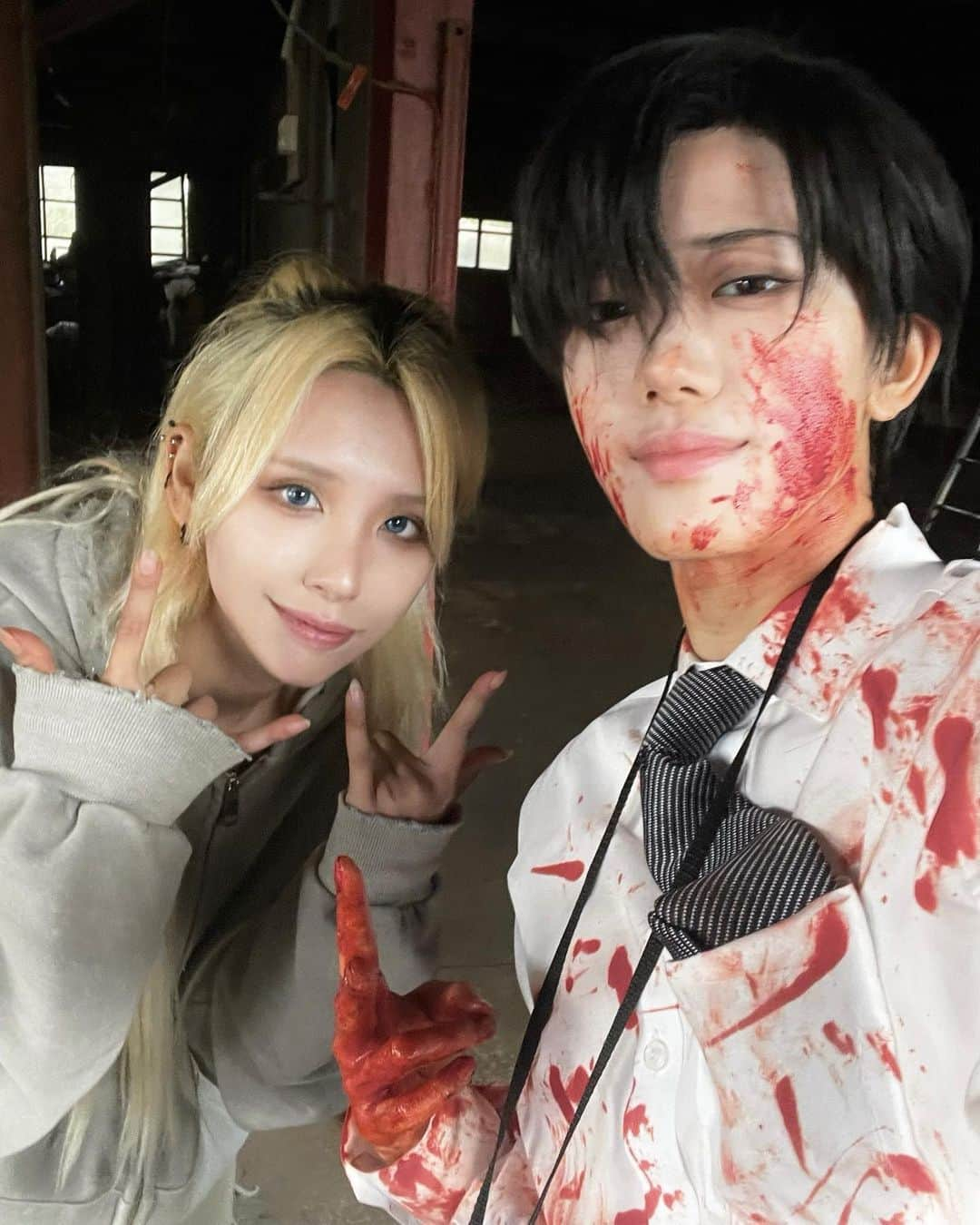 だるまさんのインスタグラム写真 - (だるまInstagram)「✝︎Fake Blood‪✝︎ データ楽しみ🫣  #cosplay #ブルータル #brutal #壇浩輝 #トレース #コスプレ」10月15日 22時01分 - daruma_1_1