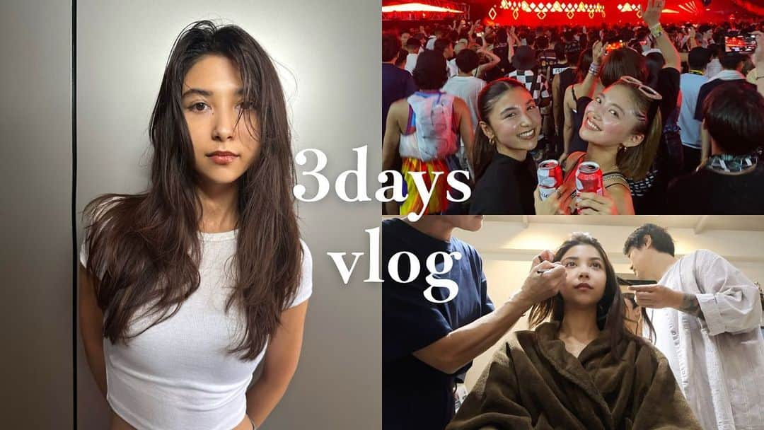 石井エミリーのインスタグラム：「youtube更新したよ🫶🏽  今回はとある3日間のvlogです✌🏽  美容室、撮影風景、友達と音楽フェスなど、ゆるーいリアルな日常VLOGです😂笑 短い動画だけど最後まで見てくれたら嬉しいな🥹🫶🏽」