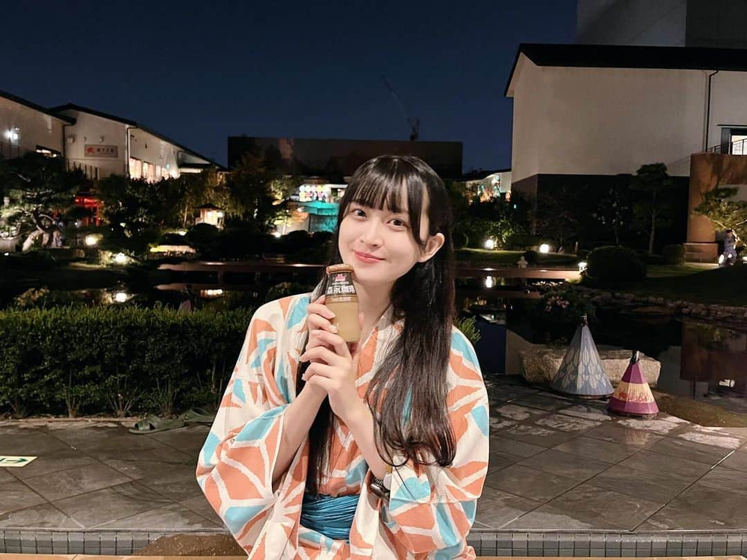 彩永あいりのインスタグラム：「. 好きな浴衣えらべたから 珍しくオレンジにしてみた🍊」