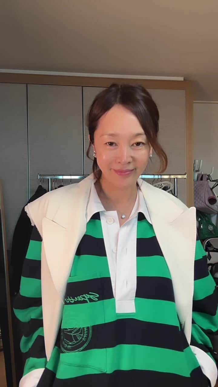 イ・スンヨンのインスタグラム：「급 입어보기라방 ㅋㅋ」