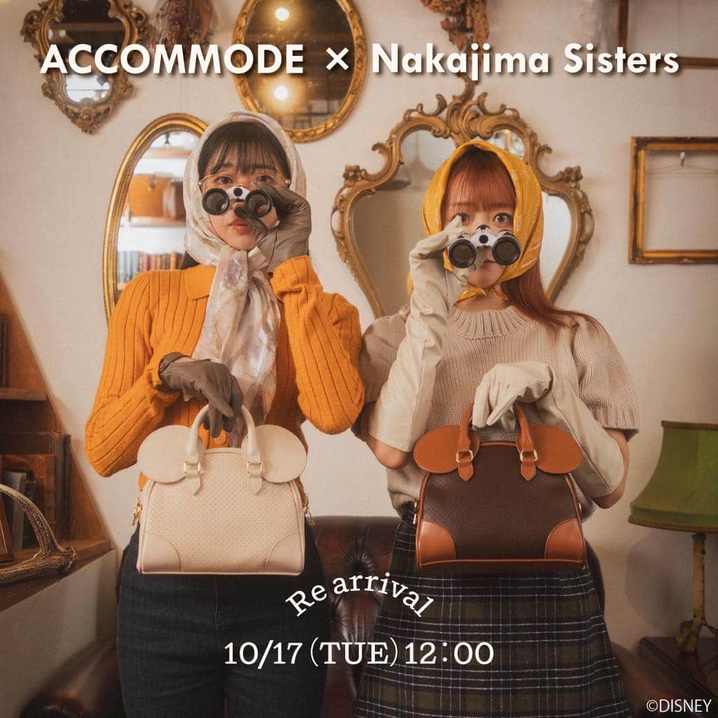 Accommodeさんのインスタグラム写真 - (AccommodeInstagram)「【特設ページ公開❗️】  @accommode × @nakajimasisters_jp コラボ🤎  ✔︎ ミッキーマウス/イヤーボストンバッグ 　¥9,020 -  の特設ページが公開されました👏✨  発売まであと「2日！！」  お声をたくさん頂いたことで、今回の再販が決定した特別なコラボアイテム🧡  発売まで特設ページをお楽しみください💭🎶  詳しくは商品タグもしくは プロフィールリンクよりcheck @accommode  #accommode #アコモデ #中島姉妹 #アコモデディズニー #イヤーボストンバッグ #ボストンバッグ」10月15日 17時01分 - accommode