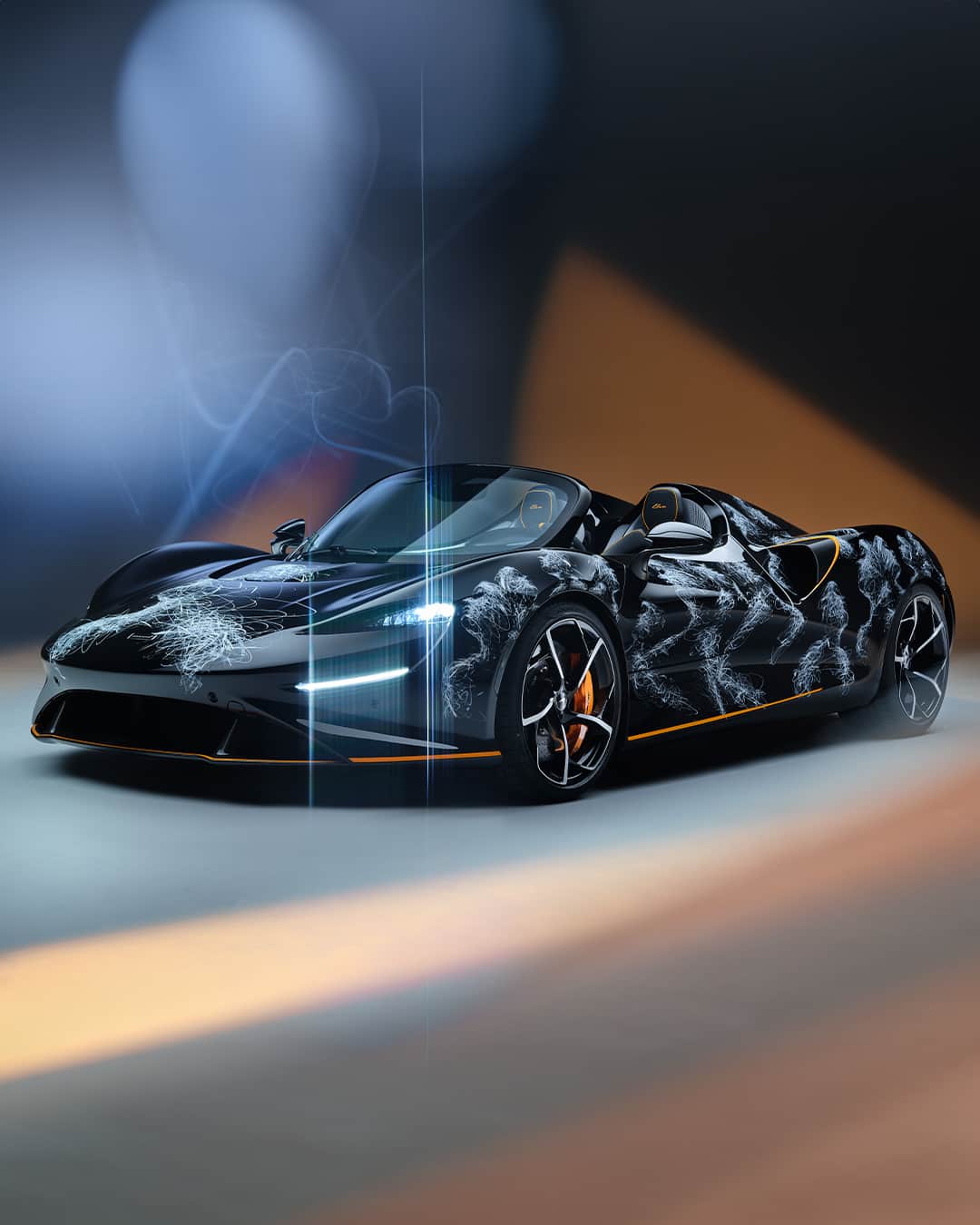 McLaren Automotiveのインスタグラム：「72 hours brush-in-hand. Worth every second.  This bespoke McLaren Elva masterpiece was created by French Artist @homnguyen – commissioned by a Vietnamese art patron - in collaboration with @mclaren_hcmc and McLaren Special Operations.   #McLarenAuto #McLarenElva #MSO」