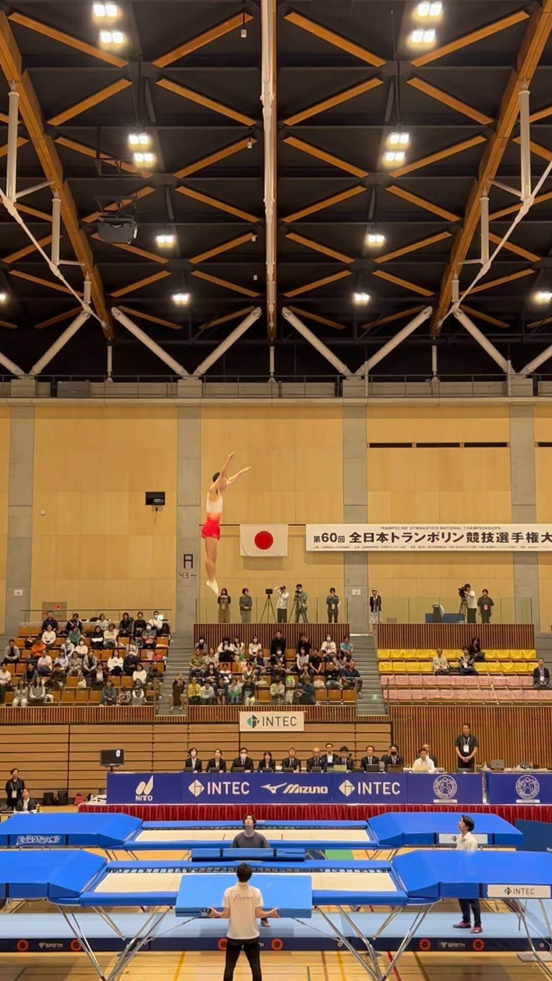 岸大貴のインスタグラム：「#トランポリン #trampoline #全日本選手権 #広島県 #福山市 #ポピンズ #poppins」
