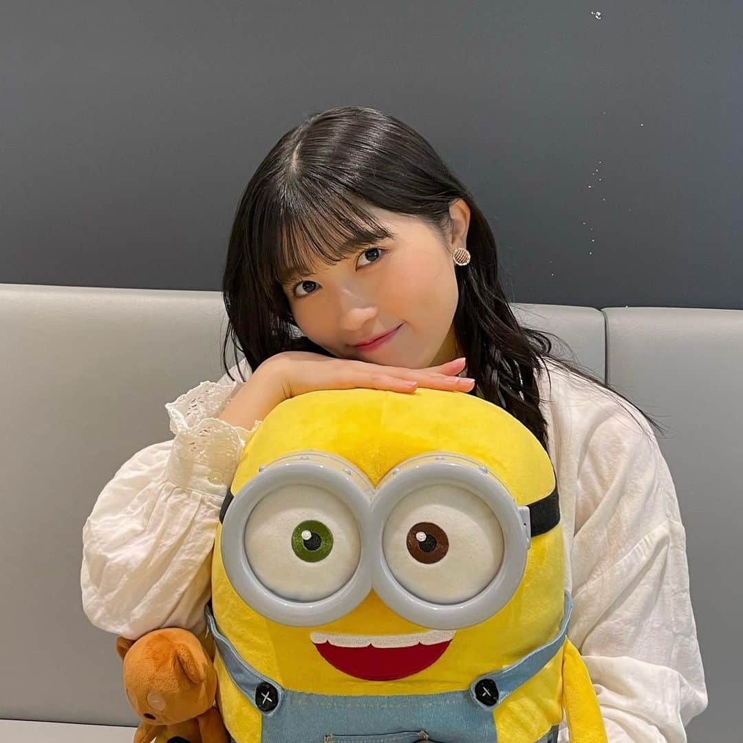 西田汐里のインスタグラム：「🤎🍌🥞🍪🧸💛  #MINION #ボブティム  #beyooooonds #西田汐里」