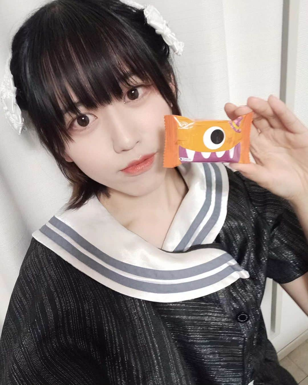 渡辺彩乃のインスタグラム：「もうすぐハロウィンだね🐈‍⬛」