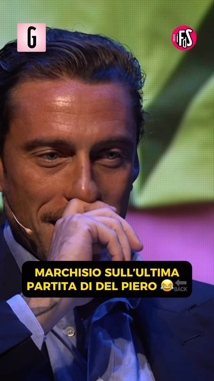 クラウディオ・マルキジオのインスタグラム：「Claudio Marchisio e l’aneddoto sull’ultima partita di Del Piero, raccontato a @ilfestivaldellosport 😁🗯️  #gazzetta #ilfestivaldellosport #marchisio」