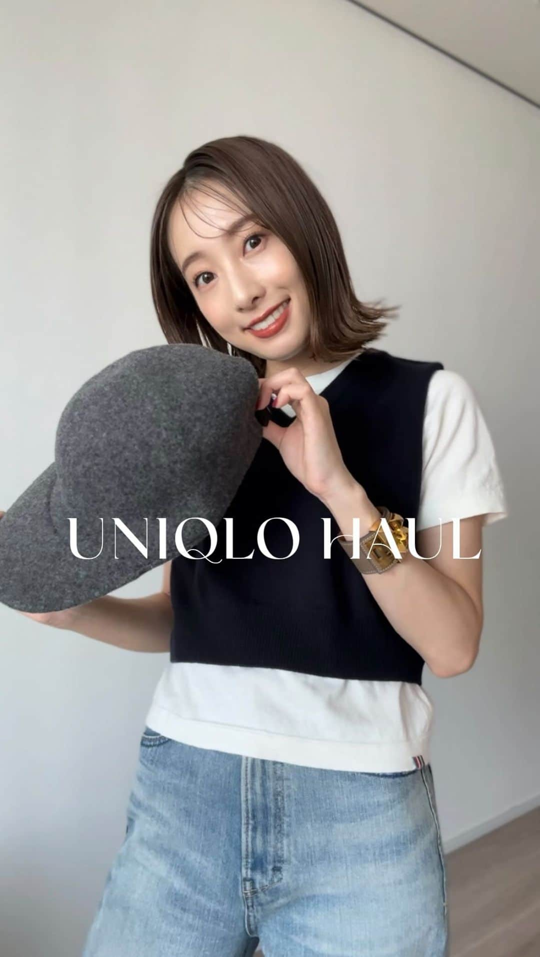 冨張愛のインスタグラム：「UNIQLO HAUL🤍  #UNIQLO #UNIQLOHAUL #UNIQLOC #instagood #coordinate #ootd #outfit #fashion #instafashion #meg_ootd #코디네이트 #패션 #카메라 #コーディネート #コーデ #ファッション #今日のコーデ #今日の服 #157cmコーデ #コーデリール #コーデ動画 #購入品紹介 #UNIQLO購入品 #ユニクロ購入品 #ユニクロシー」