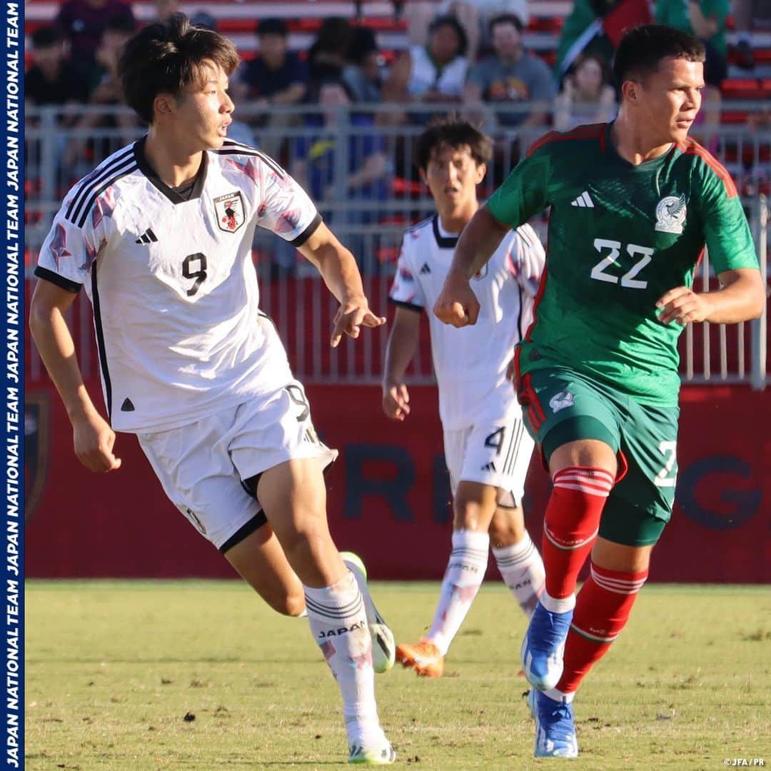 日本サッカー協会さんのインスタグラム写真 - (日本サッカー協会Instagram)「. 🔹U-22日本代表🔹 【2023.10.14 Match Report✍️】  フェニックス・ライジングFCスタジアムにて、 U-22メキシコ代表と国際親善試合を行い、4-1で勝利しました✨  詳しいレポートはプロフィールのJFA公式サイト『JFA.jp』から✍  #夢への勇気を #U22日本代表 #jfa #daihyo #サッカー日本代表 #サッカー #soccer #football #⚽️」10月15日 19時44分 - japanfootballassociation