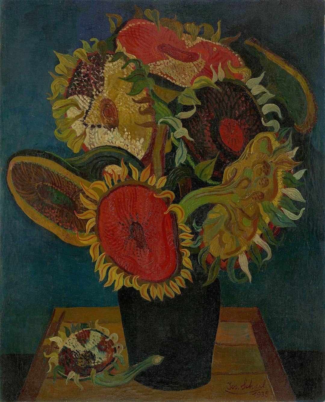 シー ニューヨークのインスタグラム：「'Sonnenblumen', Josef Scharl, 1935」