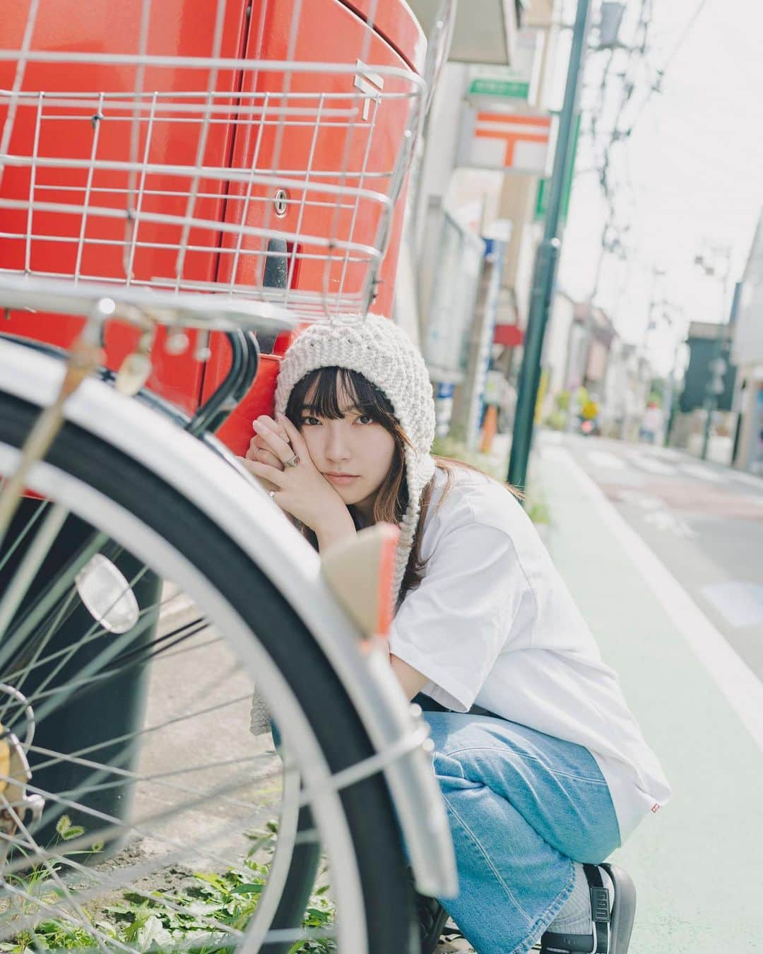 戸田華鈴さんのインスタグラム写真 - (戸田華鈴Instagram)「🚲📮🐈‍⬛🙋🏻‍♀️」10月15日 20時31分 - karintsuji