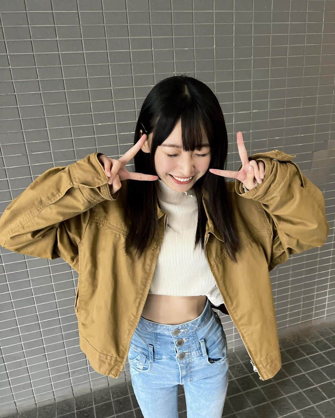 坂川陽香さんのインスタグラム写真 - (坂川陽香Instagram)「全身ver.🌛⟡.·  #ootd #秋コーデ #ZARA #moussy #NIKE」10月15日 20時36分 - hiyuka_sakagawa.1007