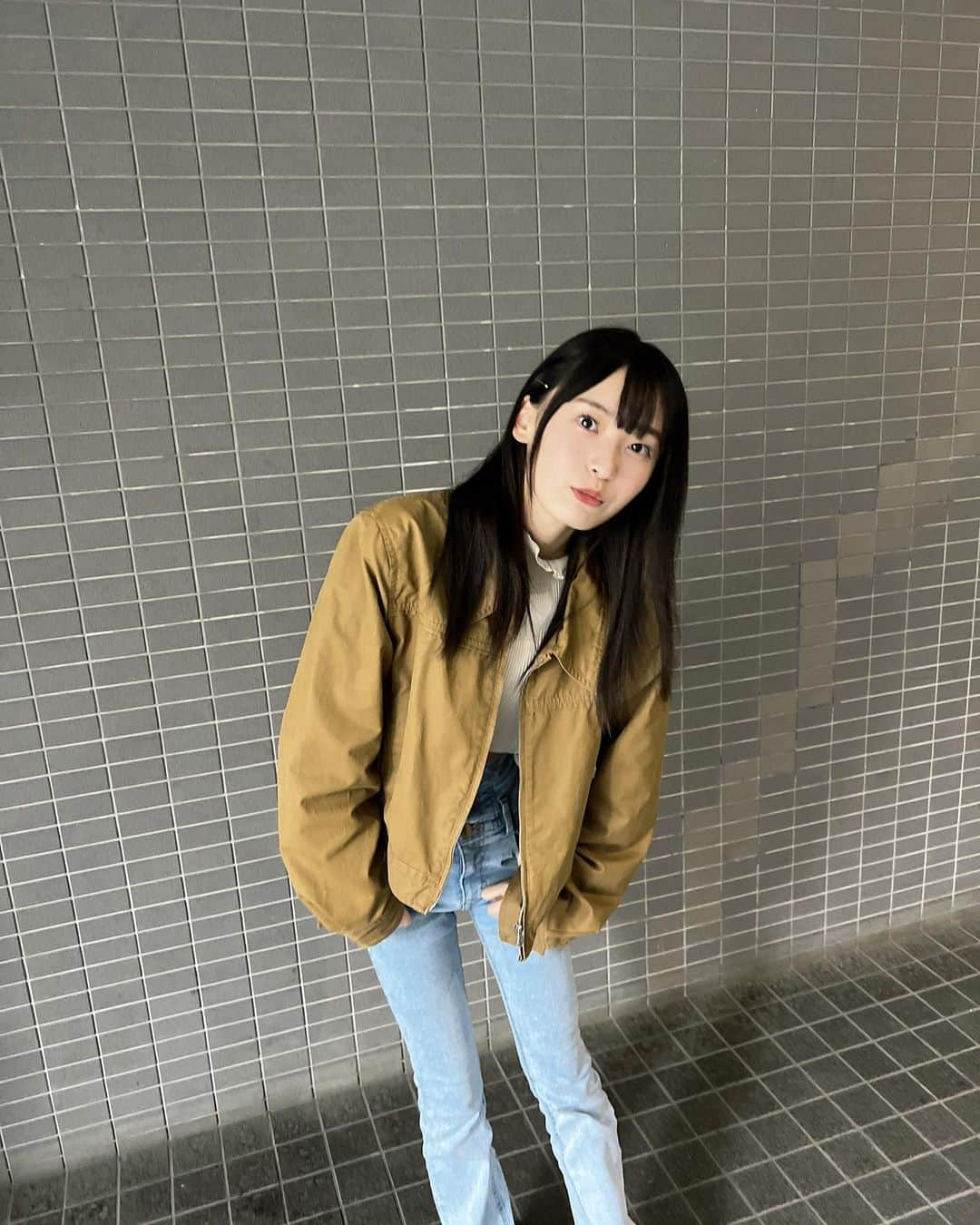 坂川陽香さんのインスタグラム写真 - (坂川陽香Instagram)「全身ver.🌛⟡.·  #ootd #秋コーデ #ZARA #moussy #NIKE」10月15日 20時36分 - hiyuka_sakagawa.1007