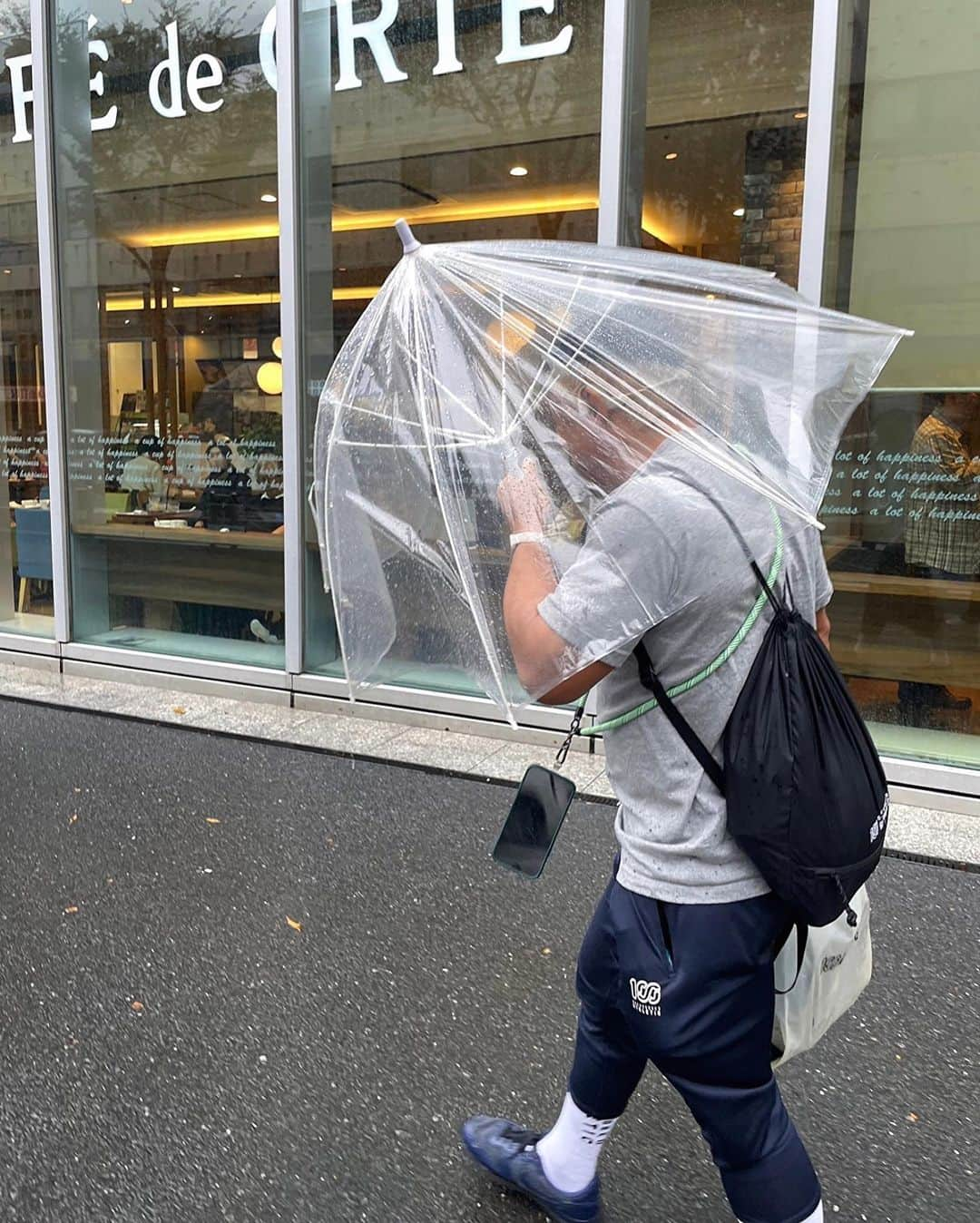 北岡悟さんのインスタグラム写真 - (北岡悟Instagram)「#雨にも負けず風にも負けず #雨にも負けず #雨にも負けず☔️ #TOUGHBOY (C) @5ctr_rzm_1212 #ONEHUNDREDATHLETIC #100ATHLETIC #100A」10月15日 20時51分 - lotuskitaoka